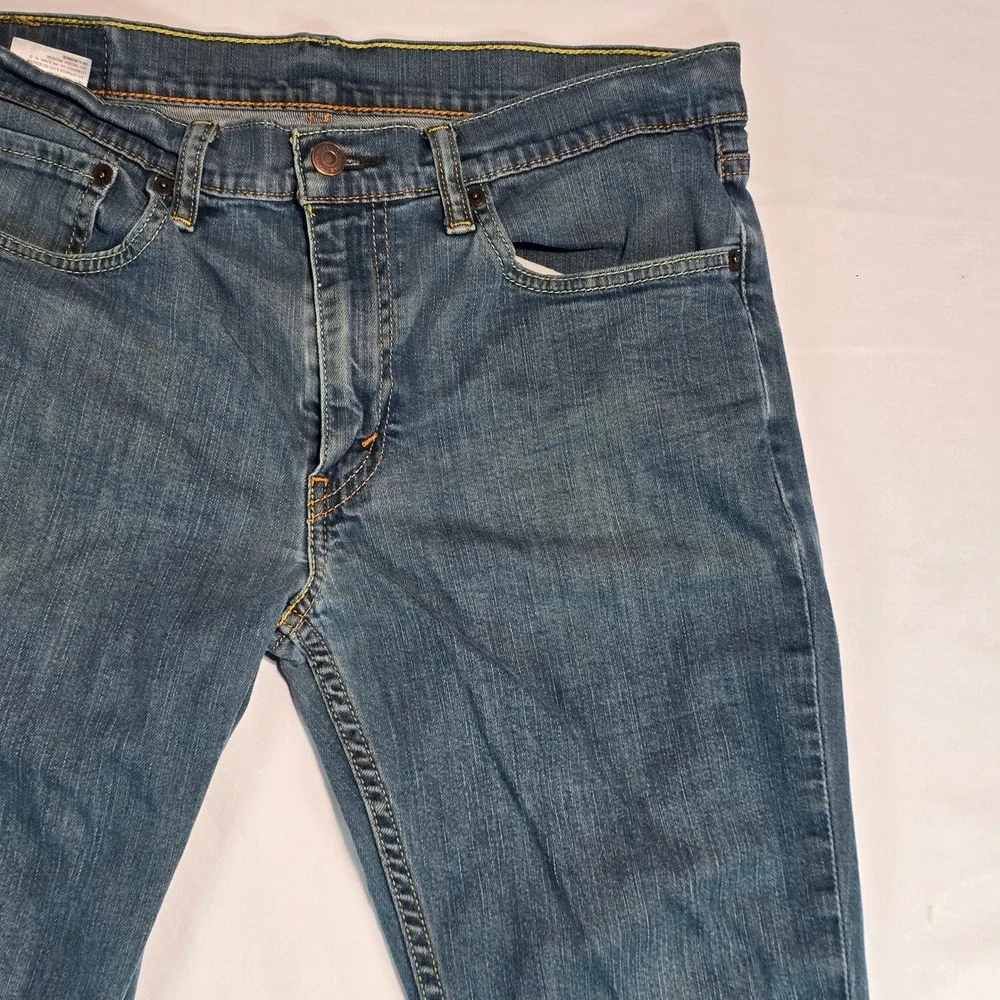 Levis 511 Slim Fit Mens Jeans Blue Medium Wash Denim W34 L32 04511-0408 - Picture 11 of 16